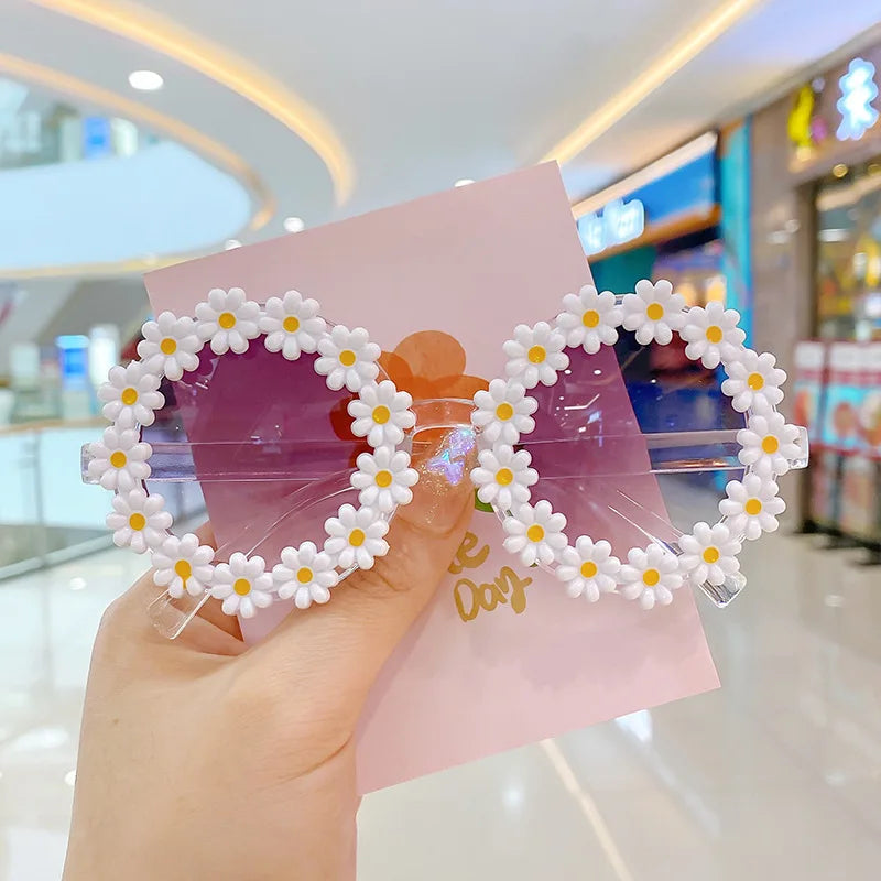 Summer Child Sunglasses Daisy Flower UV400 Eyewear for Kids
