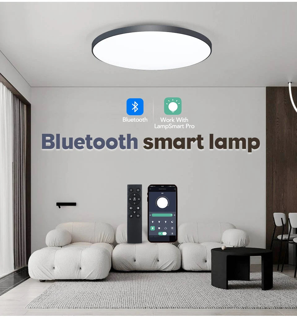 MARPOU Smart Ceiling Lamp LED Dimmable Light with Remote