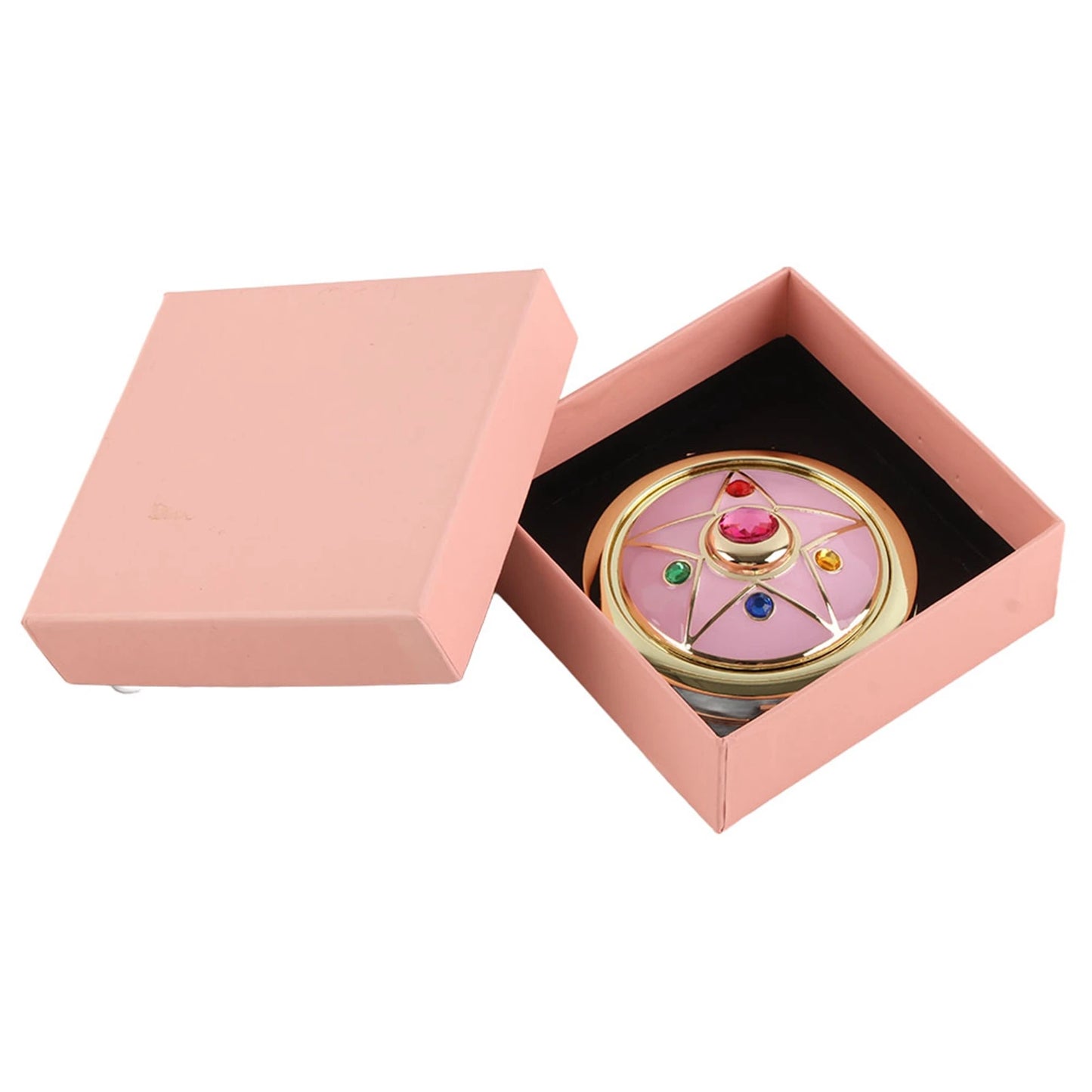 Anime Star Crystal Makeup Mirror Foldable Cosplay Prop Portable Cosmetic Accessory