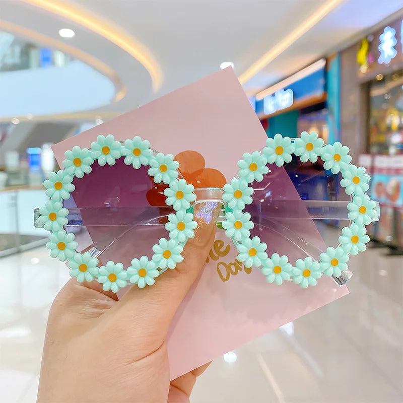 Summer Child Sunglasses Daisy Flower UV400 Eyewear for Kids