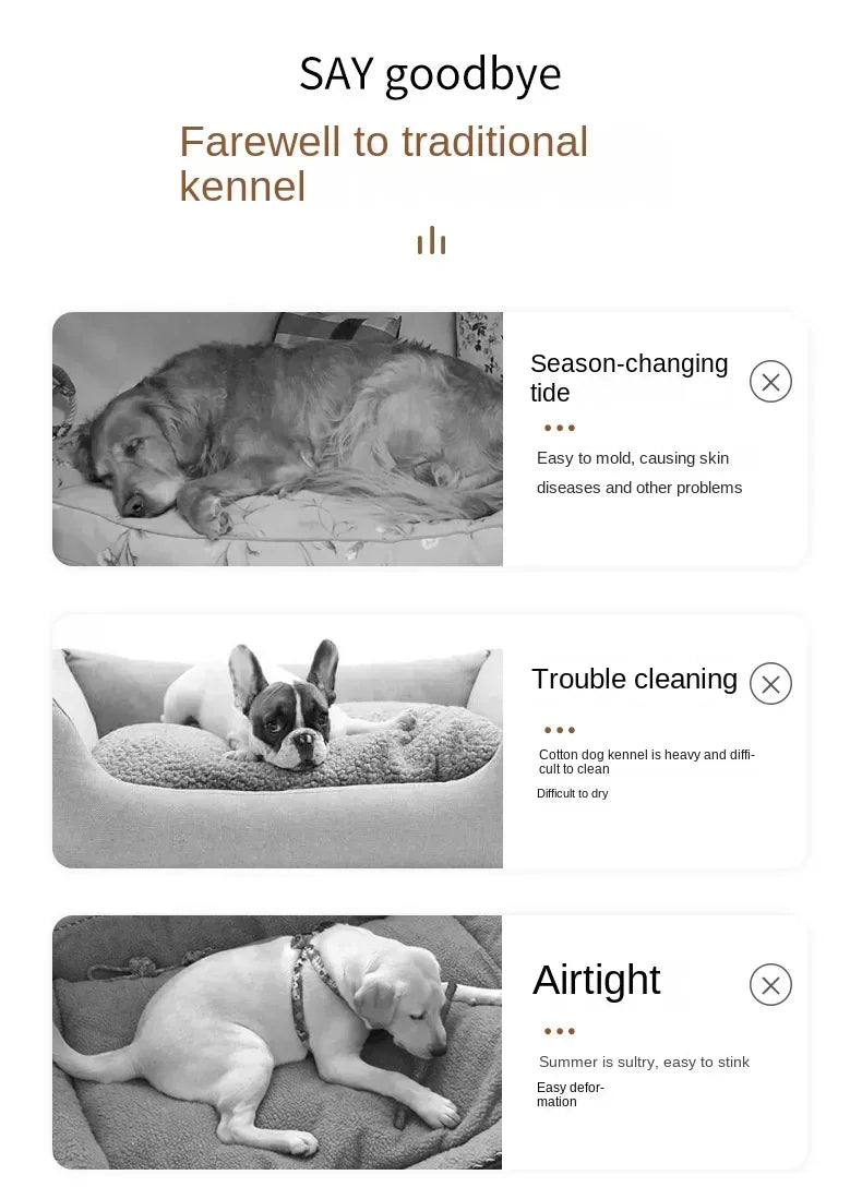 Elevated Pet Bed for Dogs and Cats Portable Folding Camping Bed Removable Washable Design for All Seasons Cozy Pet Kennel and Puppy Bed