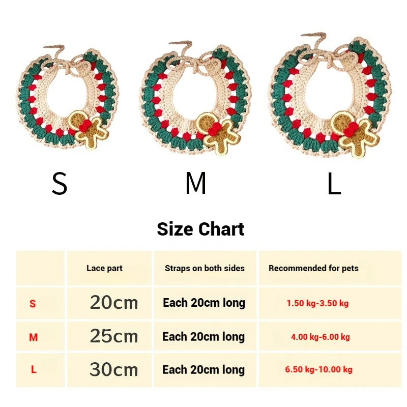 Cat Collar Kawaii Cat Scarf Pet Clothes Decorative Cats Clothing Cat Costume Accessorie Halloween Christmas Decoration