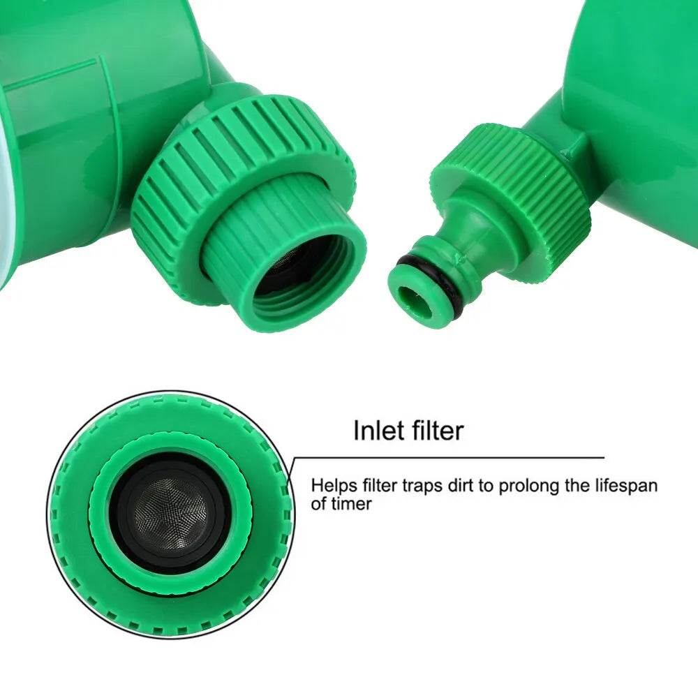 Temporizador de riego electrónico para jardín con pantalla LCD, controlador de riego automático, válvula inteligente, dispositivo de control de riego