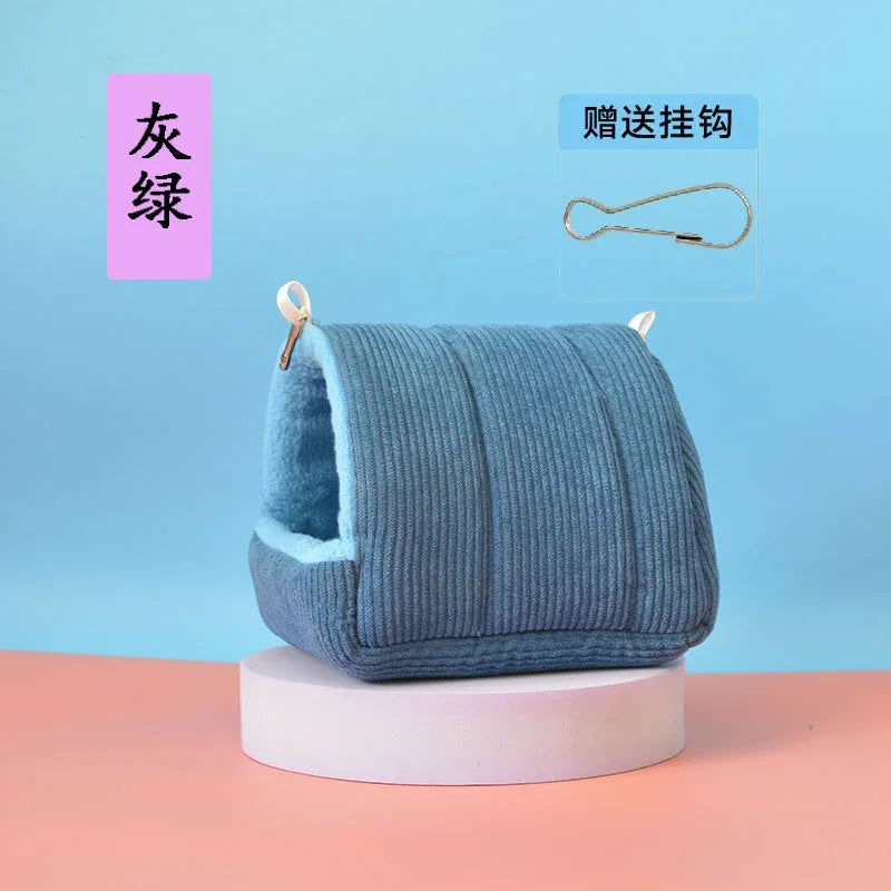 Bird Cage Parrot Cotton Nest Mini House Pet Parrot Nest Budgie Warm Winter Hammock Cage Hut Tent Bed Hanging Cave Pet Products