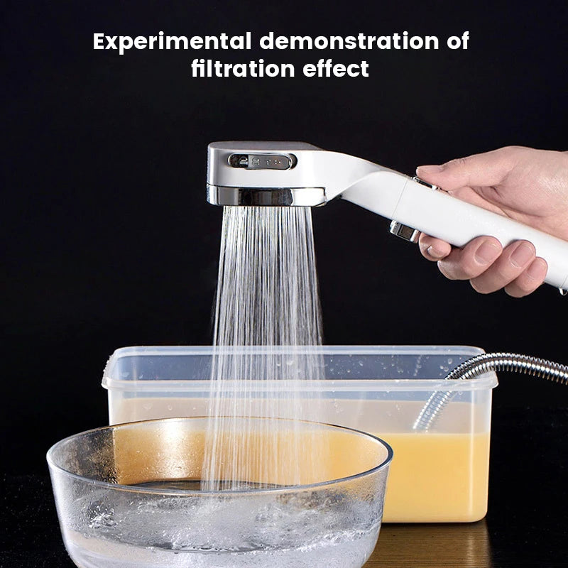 High Pressure Shower Head Water Saving 3 Modes Adjustable Massage Sprayer