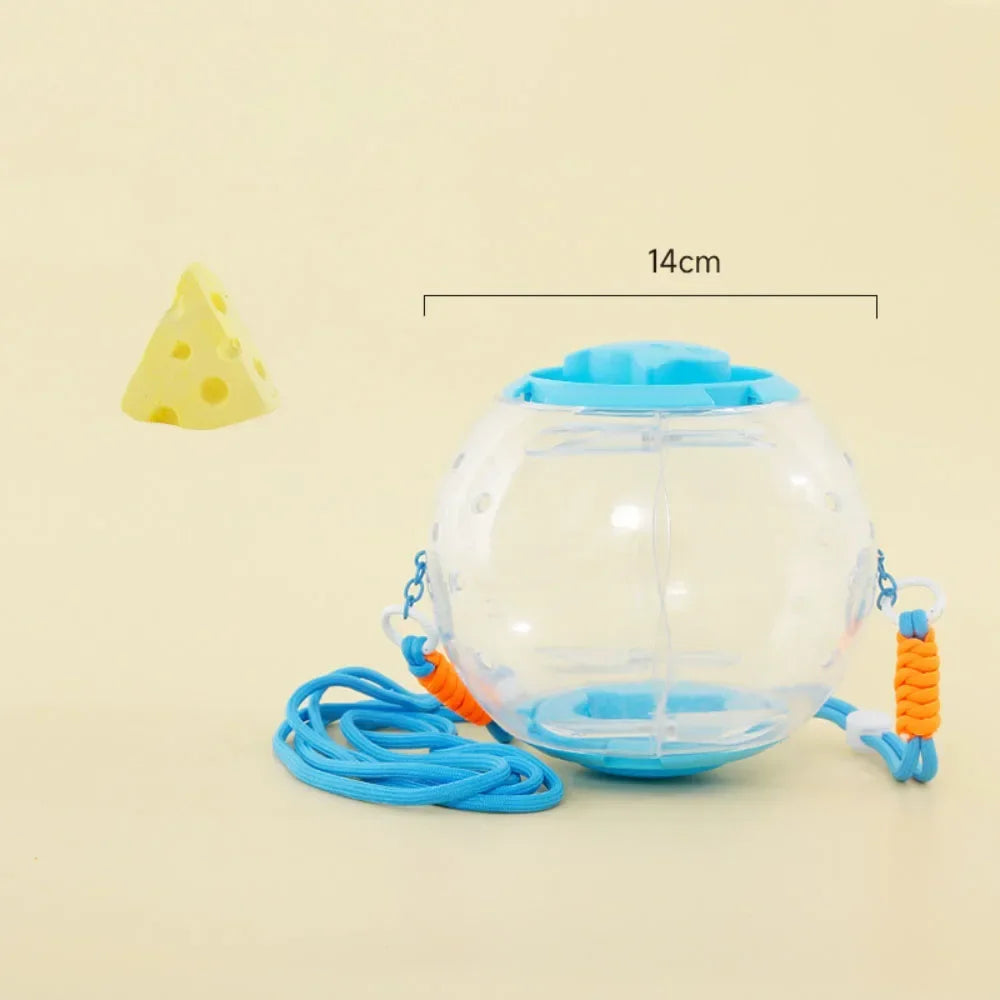 Hamster Outdoor Carrying Ball Hamster Exercise Running Ball with Straps Small Pet Hamster Carrying Supplies