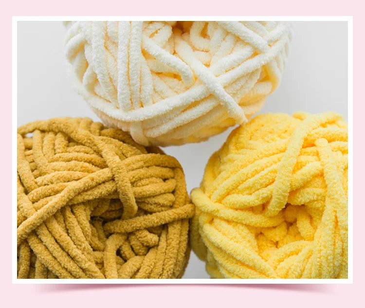 50g Polyester Cute Yarn Ball for Warm Velvet Crochet Scarf