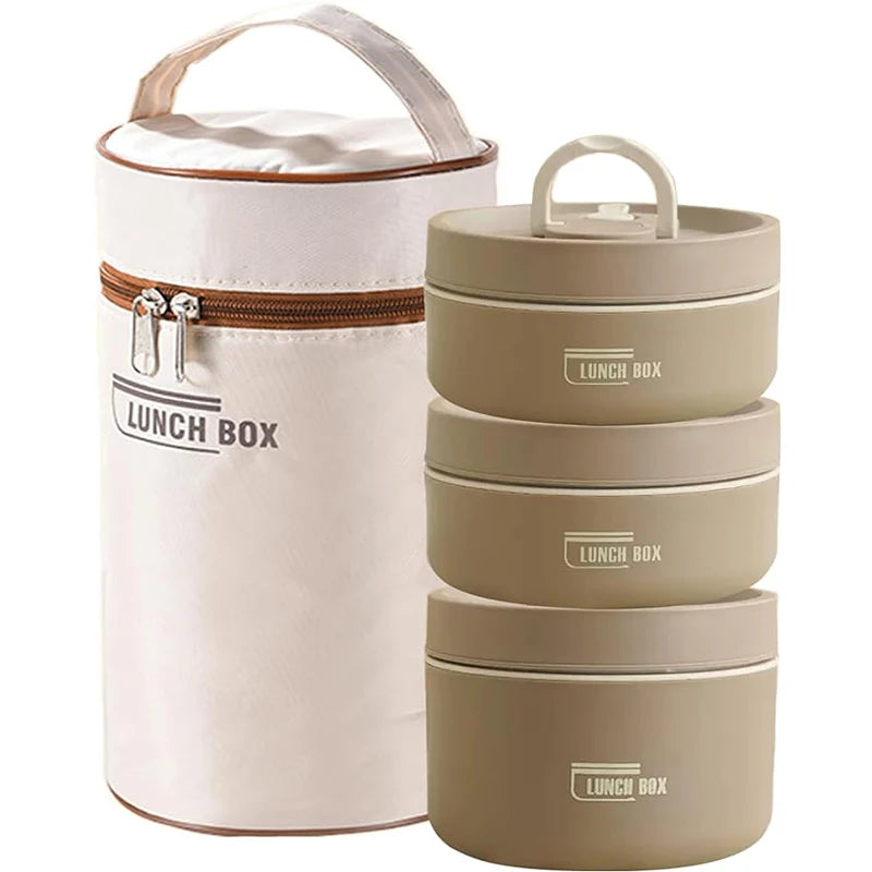 Portable Insulated Food Lunch Container Set β Eco-Friendly Thermal Insulation