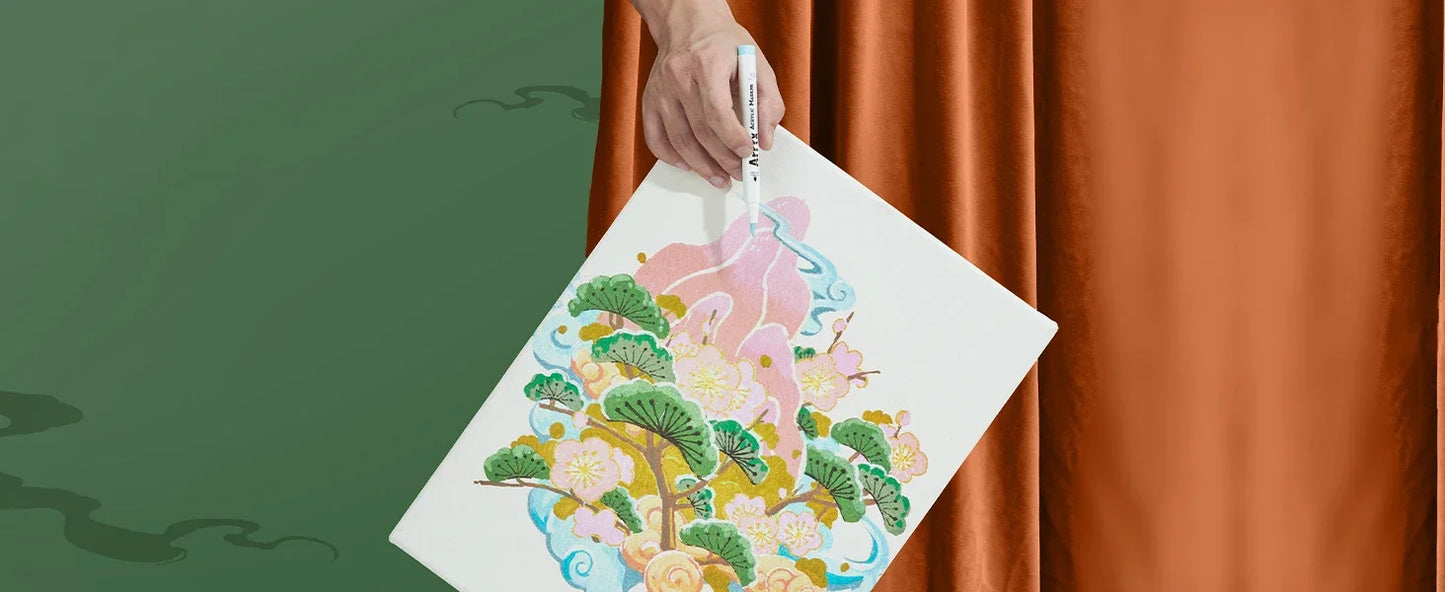 Arrtx 90 Colors Paint Markers Brush Tip for DIY Crafts