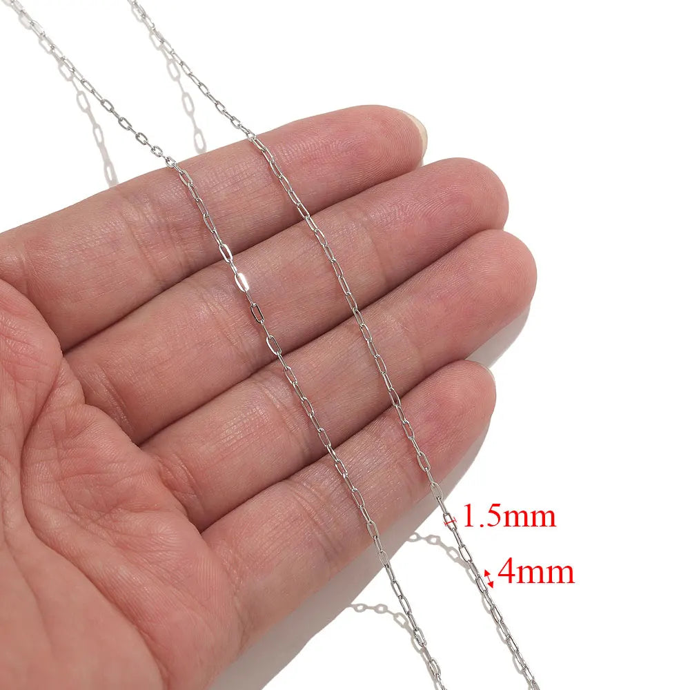 2 Meters Lips Beads Chain for Jewelry Making Gold Findings