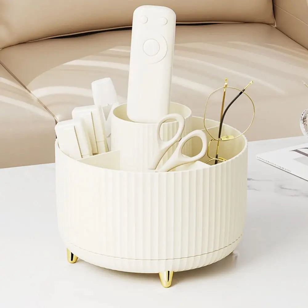 360 Rotating Makeup Brush Holder Portable Cosmetic Organizer
