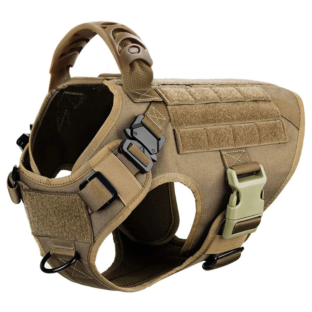 Military Large Dog Harness Training Vest for Bulldogs Shepherds