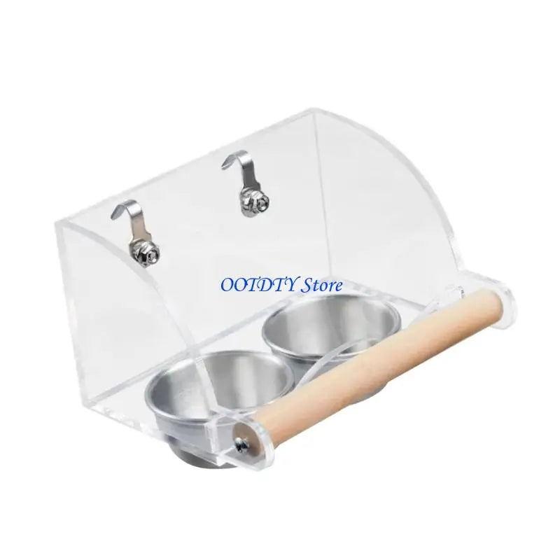 367A Bird Cage Feeder Water Dispenser Parakeet Container Foraging Toy