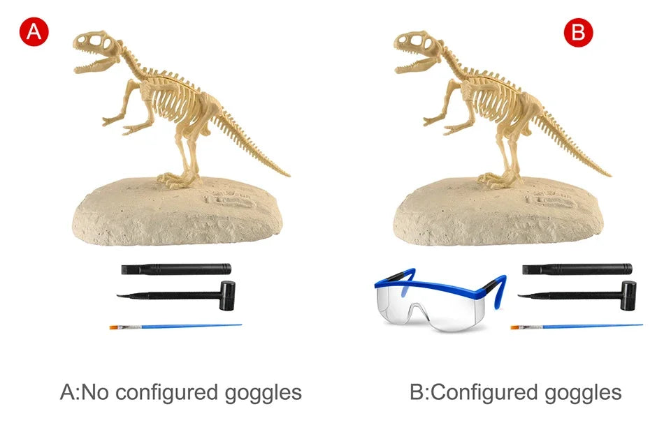 Dinosaur Fossil Excavation Kit for Kids Educational Archaeological Digging Adventure with Realistic Skeleton Models Perfect Gift for Boys and Girls