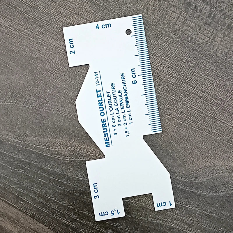 Precision Seam Measuring Gauge Quilting Ruler Template for Sewing and DIY Patchwork Craft Accessories 1 or 2 Pieces