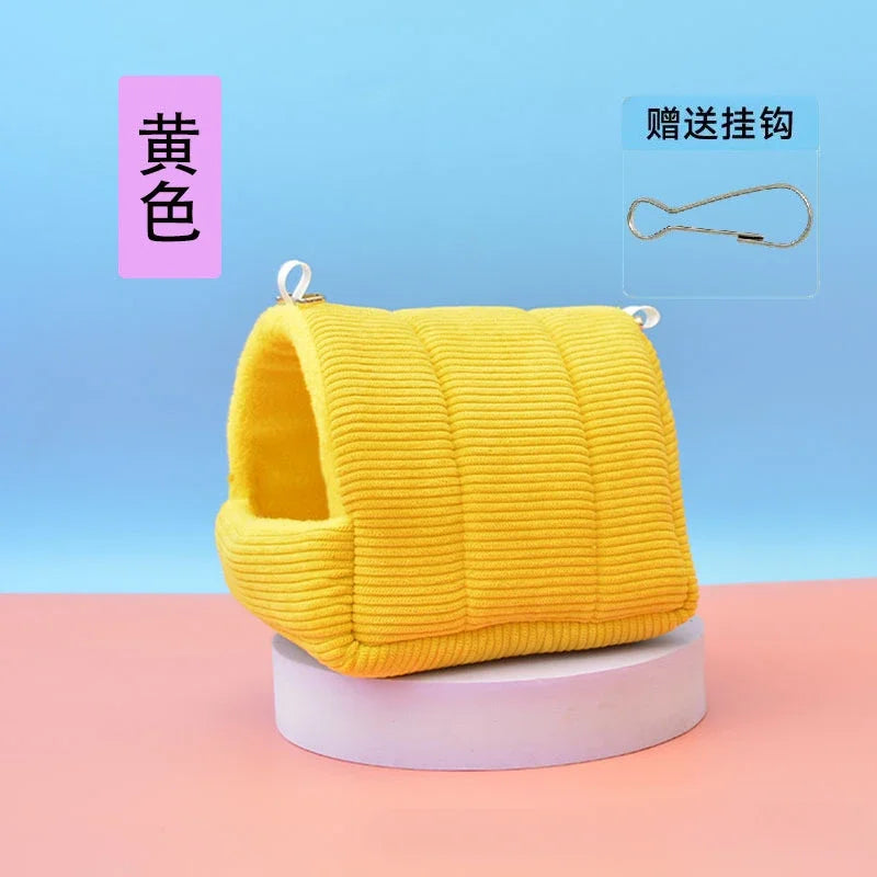 Bird Cage Parrot Cotton Nest Mini House Pet Parrot Nest Budgie Warm Winter Hammock Cage Hut Tent Bed Hanging Cave Pet Products