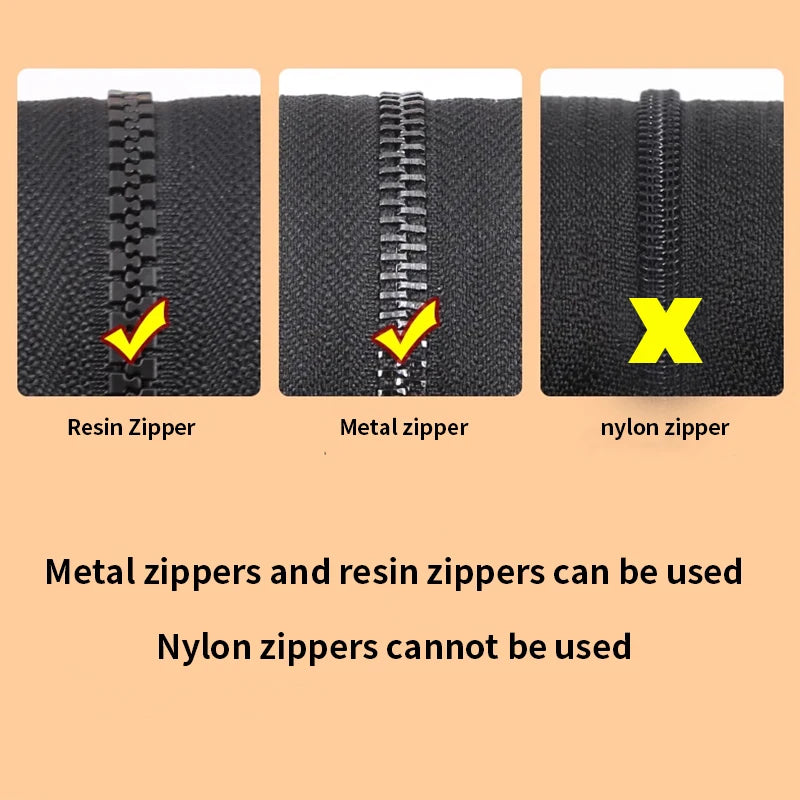 Universal Zipper Repair Kit Instant Fix Zipper Replacement 24/18/12/6Pcs