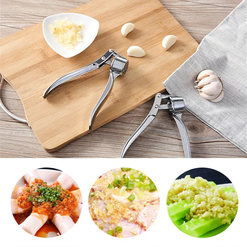 Garlic Press Crusher Mincer Stainless Steel Kitchen Tool