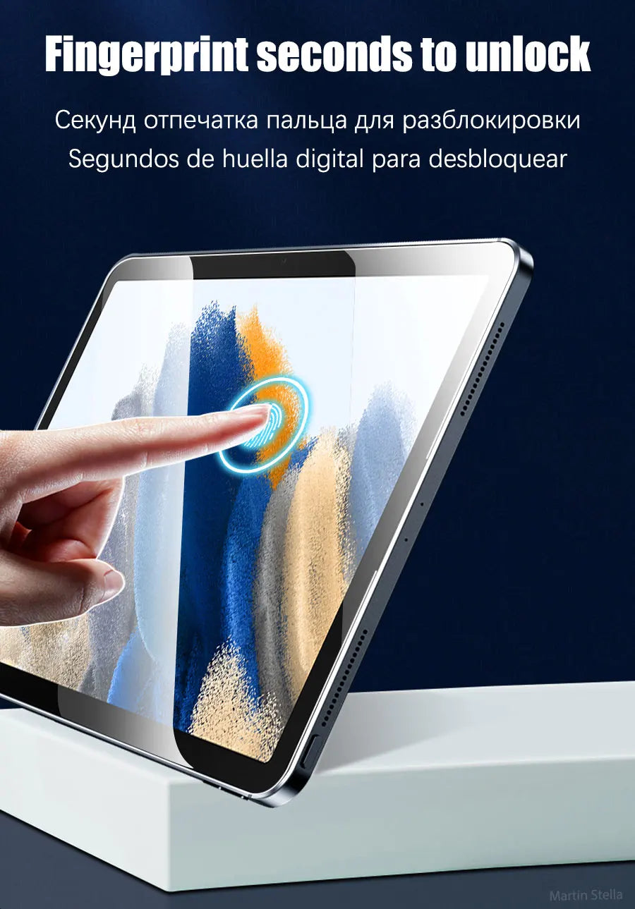 2 protectores de pantalla de vidrio templado para Samsung Galaxy Tab S8 Ultra Plus S6 Lite S7 Fe A7 Lite A8 S9 A9, accesorios para tabletas