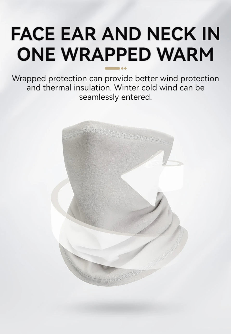 GTUBIKE Men Women Winter Sports Bandana Velvet Neck Warmer