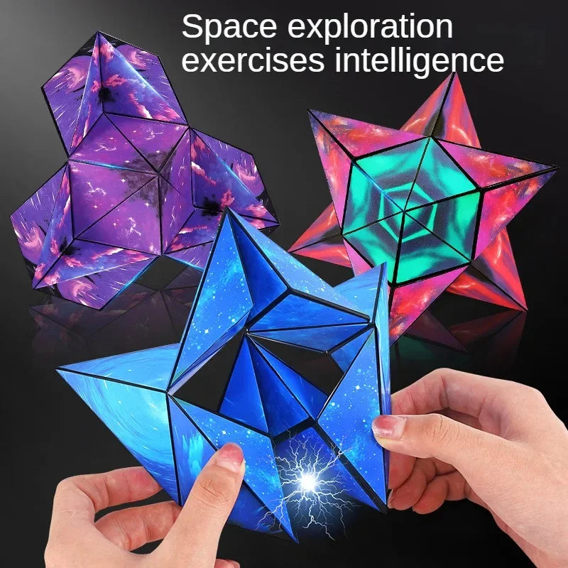Variety Geometric Changeable Magnetic Magic Cube Fidget Toy