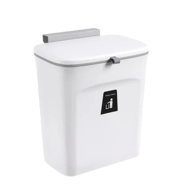 7L 9L Wall Mounted Trash Can with Lid for Kitchen and Bathroom Stylish Waste Bin Eco-Friendly Design