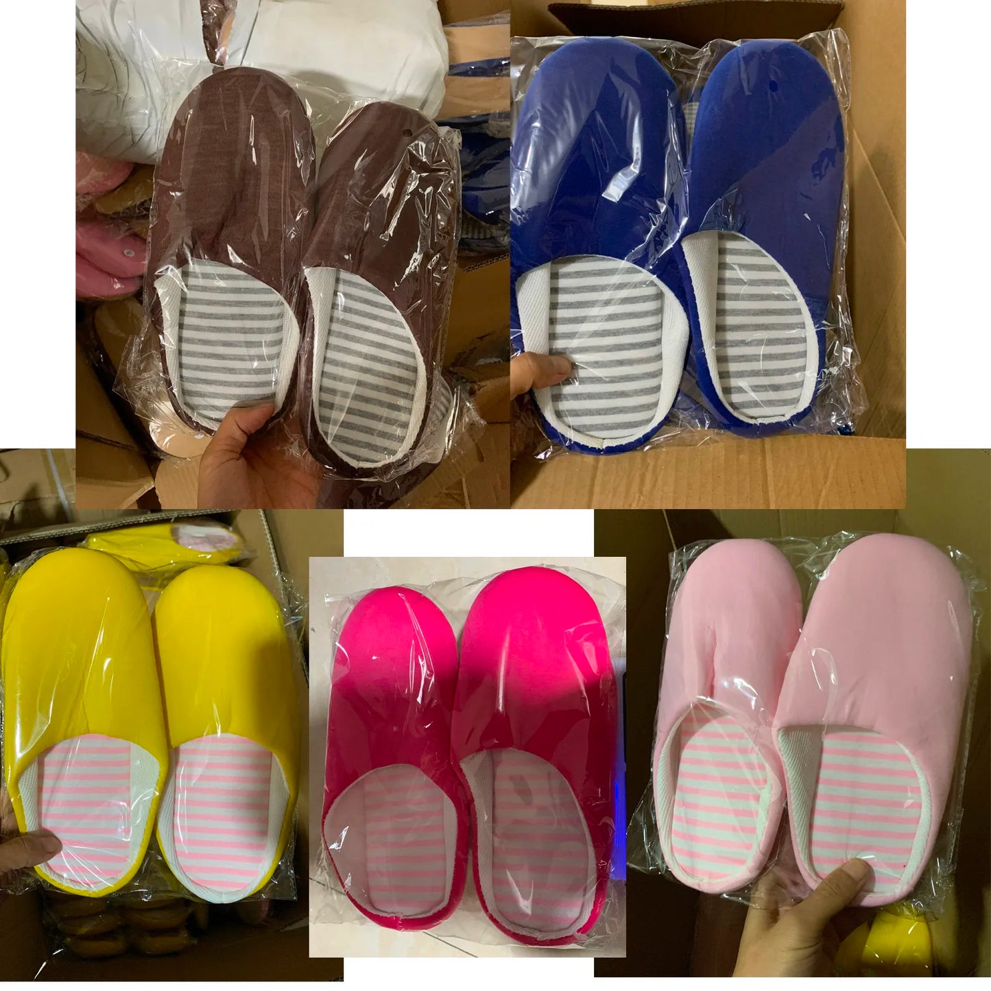 2024 New Women And Men Shoes Winter Slippers Antiskid Cotton