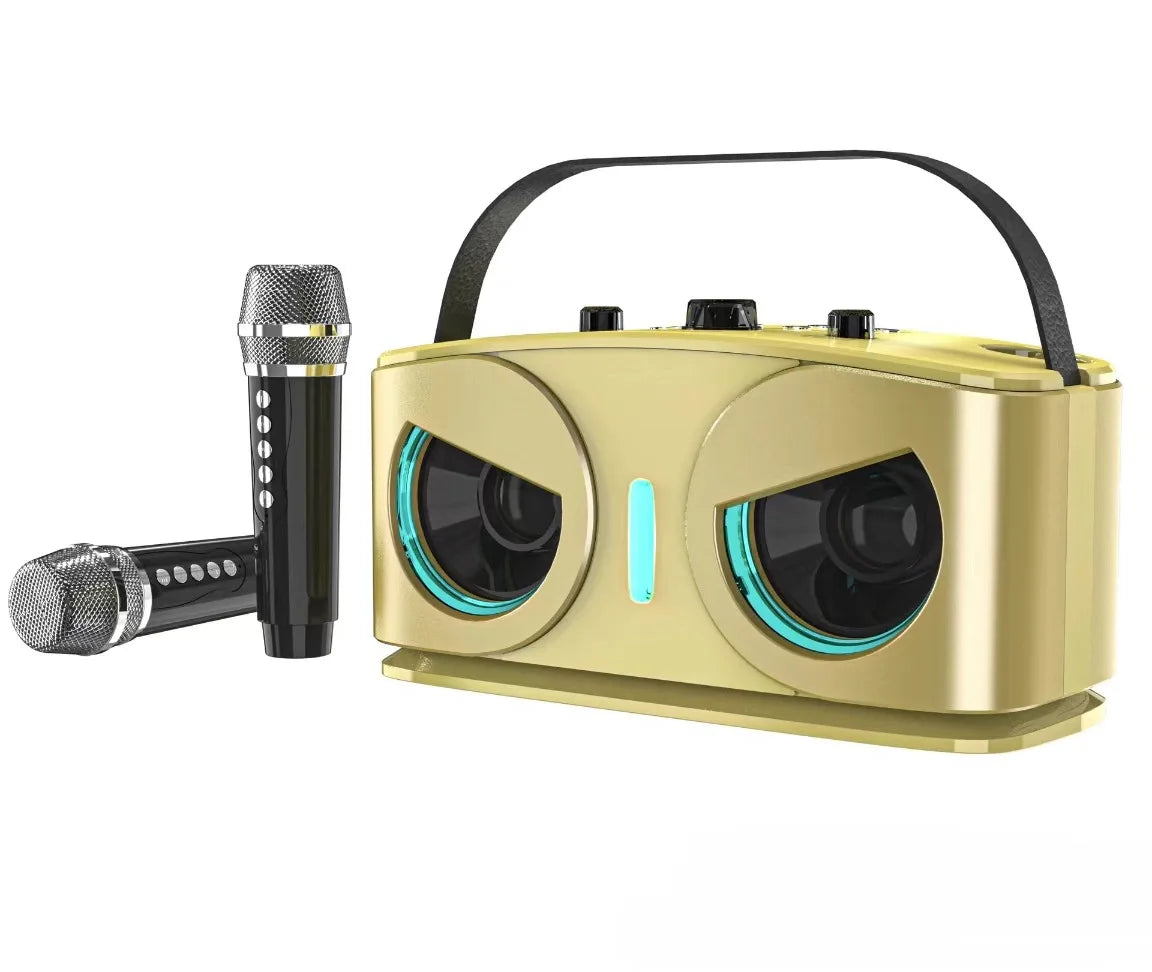 Owls 20W Wireless Bluetooth Speaker with Dual Microphones Portable HiFi Sound for Outdoor Karaoke and Family Parties