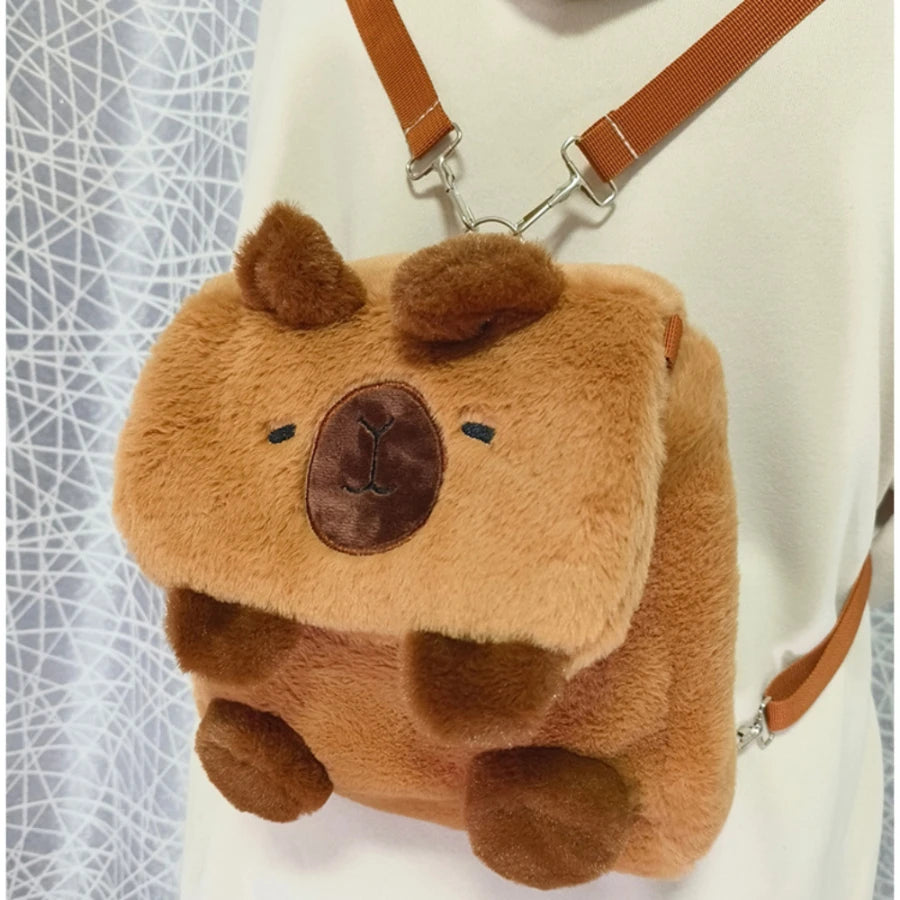 Capybara Plush Backpack Kawaii Fashion Mini Knapsack Bag