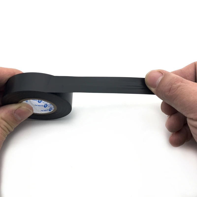 1pc 19MMX30M Black Electrical Tape Waterproof High Viscosity PVC Insulation for Automotive and Household Use