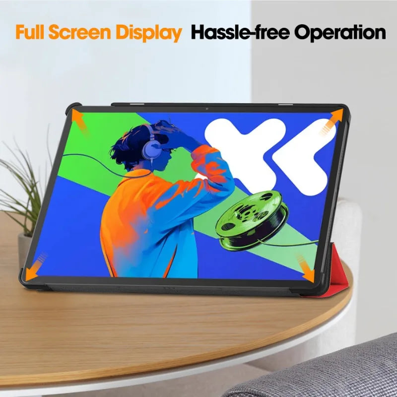Smart Case for Lenovo Xiaoxin Pad Pro 12.7 Inch 2025 Folding Flip Stand with Auto Sleep Feature Tablet Cover
