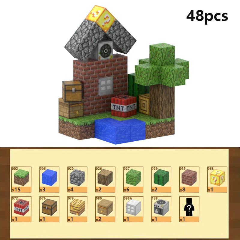 My World DIY Magnetic Building Blocks Set for Kids - Montessori 3D Pixel Bricks Constructor Toys - Creative Educational Christmas Gift