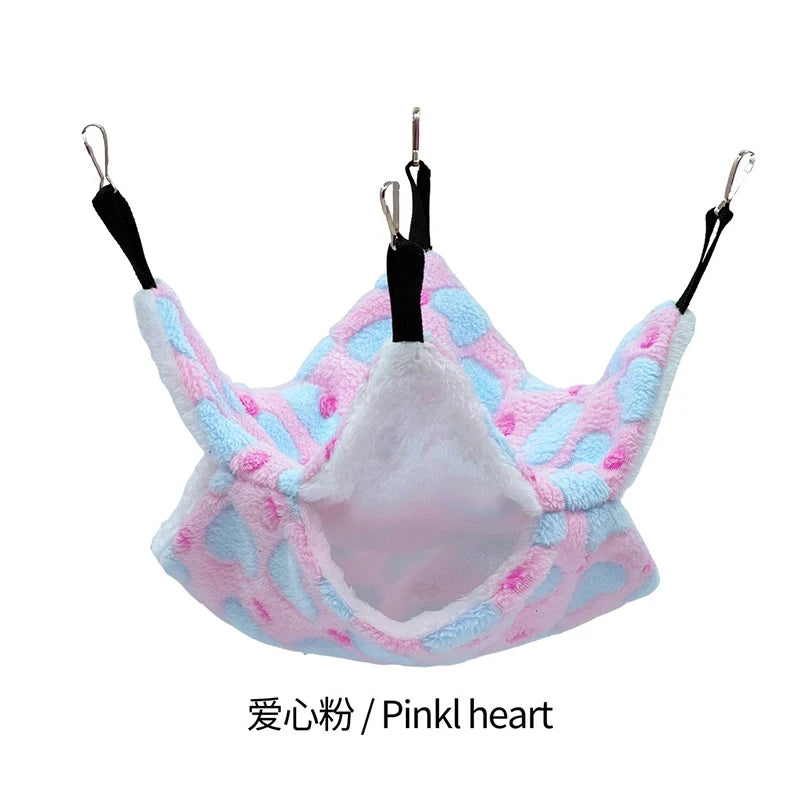 Hamster Hammock Rodent Hamster Bed Rats Accessories for Rat Hammock for Rats Hammock for Rodents Guinea Pig House CXW04
