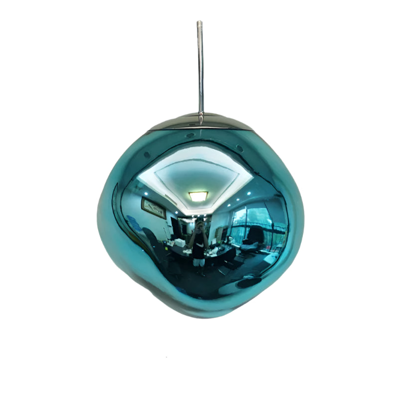 Modern Glass Pendant Light with PVC Lava Design for Nordic Loft Style Home Decor and LED Ceiling Illumination