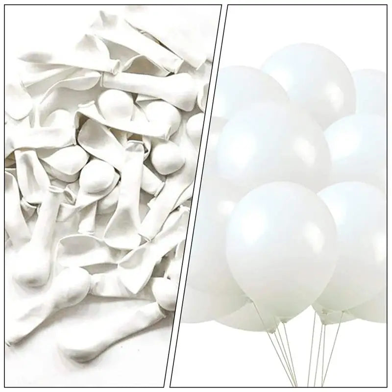 100 Pieces White Latex Balloons for Weddings Birthdays Bridal Showers and Anniversaries Bulk Party Decorations