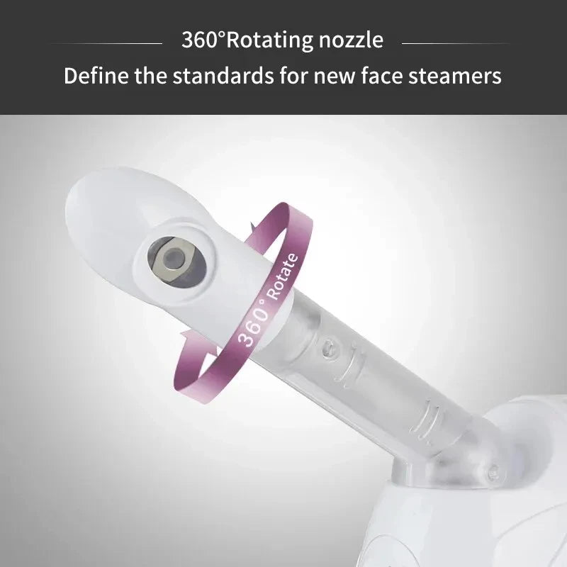 Facial Hot Spray Steamer with Extendable Arm for Spa and Moisturizing
