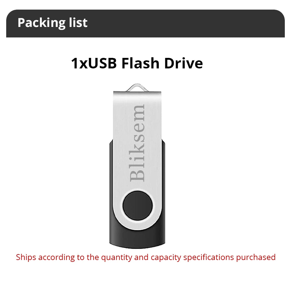 Bliksem Pendrive 64GB USB Flash Drive for PC Mobile Use