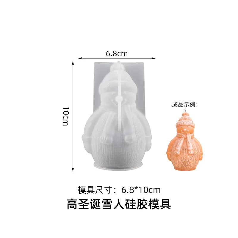 3D Christmas Tree Candle Silicone Mold DIY Kit for Holiday Gifts