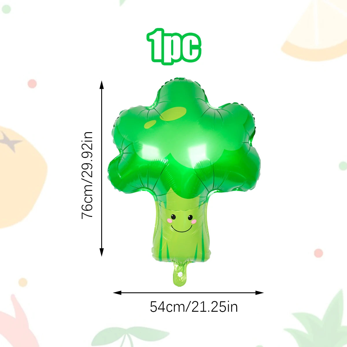 1/7pcs Fruit and Vegetable Balloons for Birthday Baptism Party