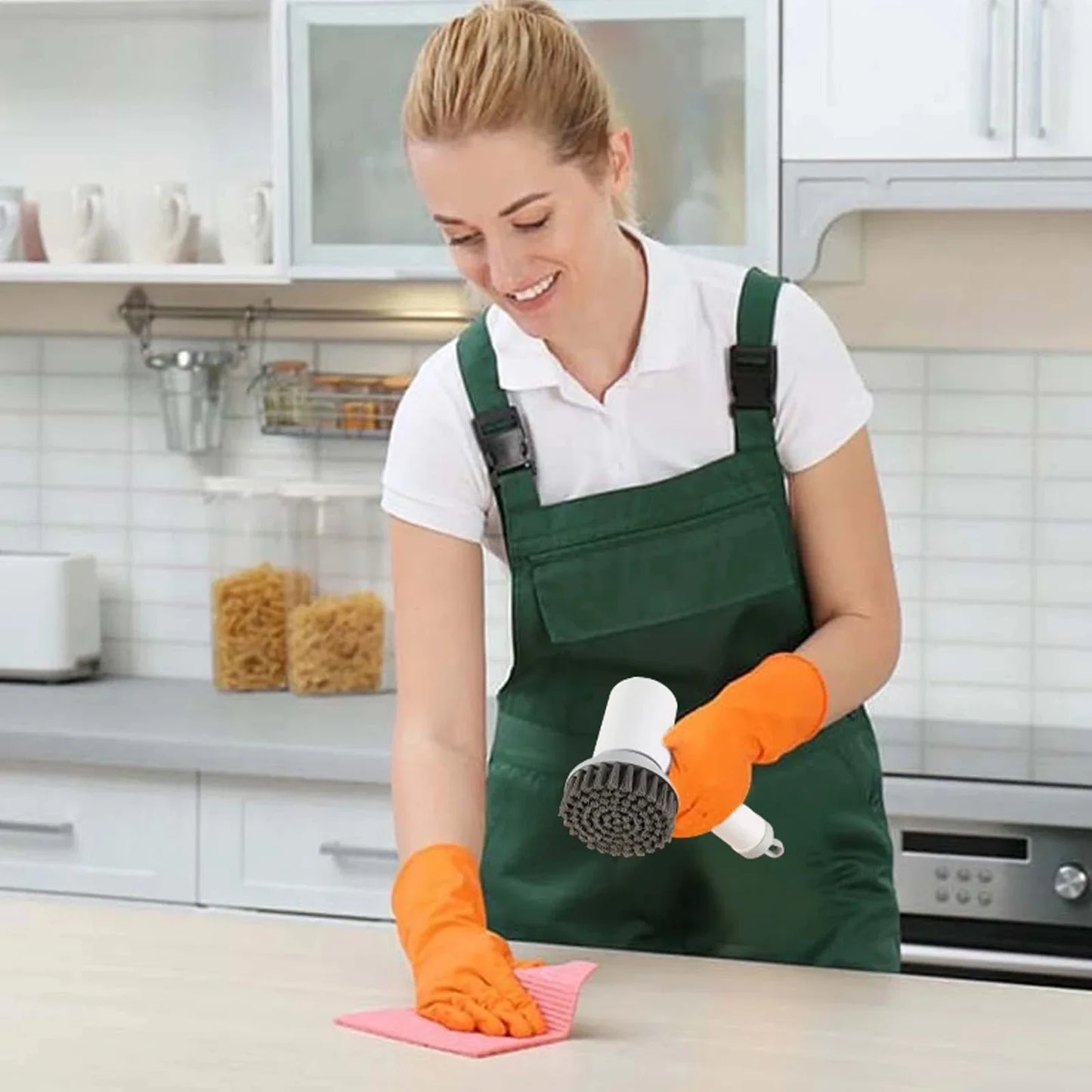Wireless Electric Cleaning Brush for Kitchen and Bath