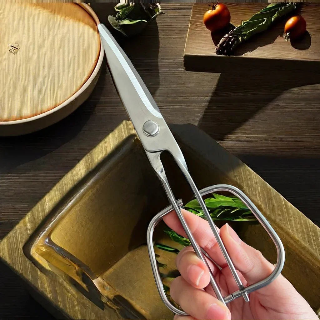 High Quality All Steel Kitchen Scissors with Detachable Stainless Steel Blades Multi Purpose Barbecue and Food Cutting Shears