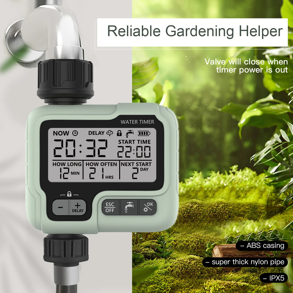 HCT-322 Automatic Water Timer Digital Irrigation Machine