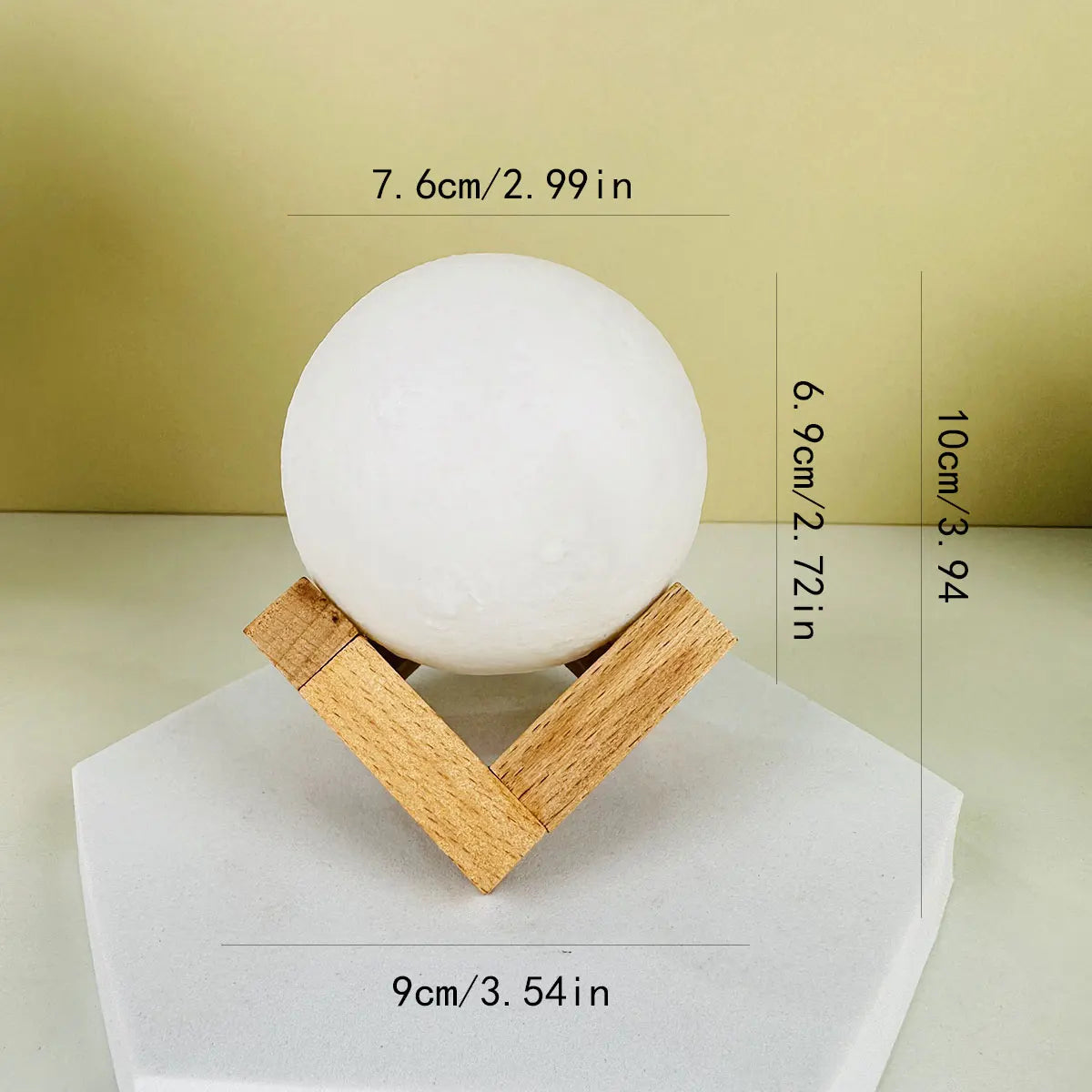 Fashion Creative Moon Light 8cm Desktop Bedside Soft Light