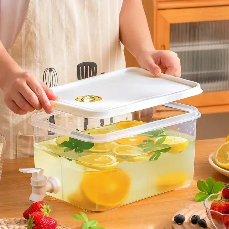 5L Cold Water Bucket with Faucet Summer Drink Dispenser