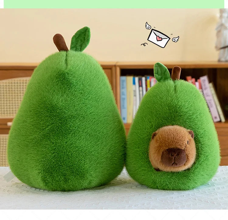 35cm Plush Capybara Doll Avocado Mouse Soft Toy Gift