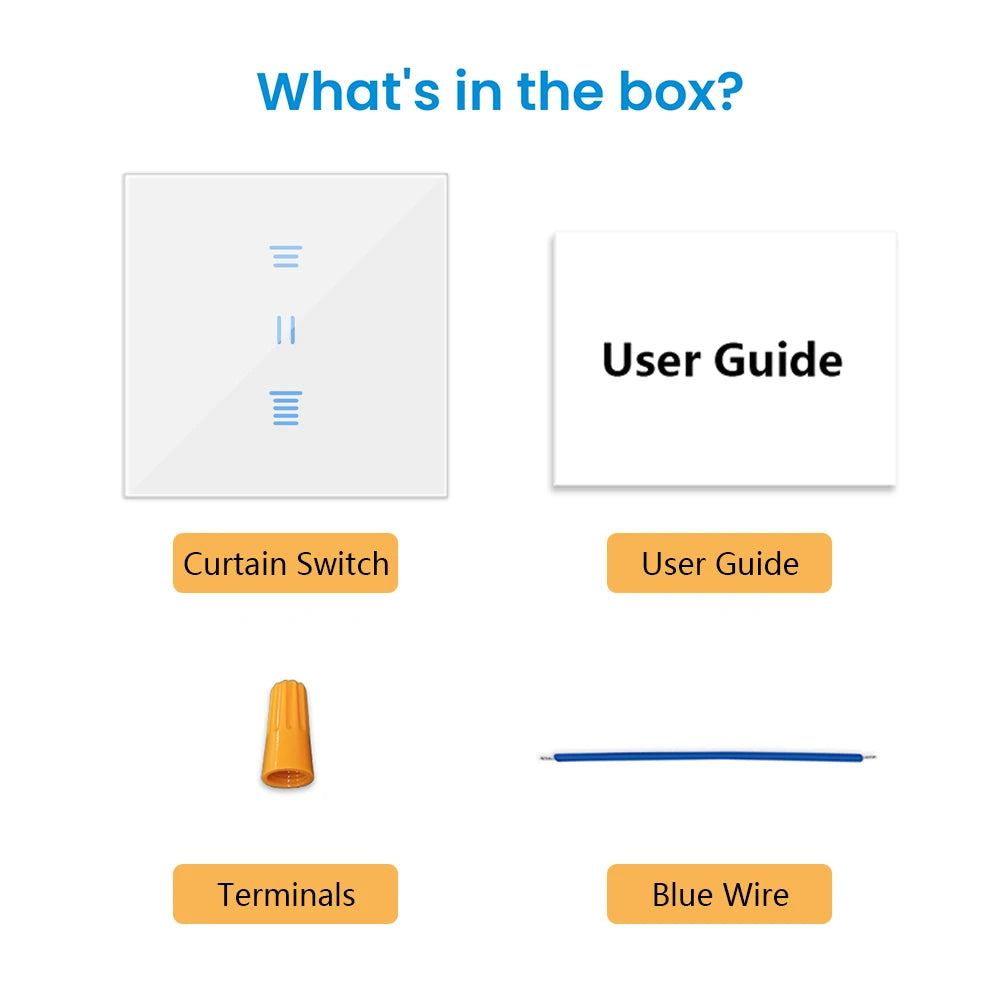 LoraTap Tuya Smart Life WiFi Cortinas Persianas Interruptor Persianas enrollables Interruptor de motor Estilo de luz de fondo Google Home Alexa Control de voz