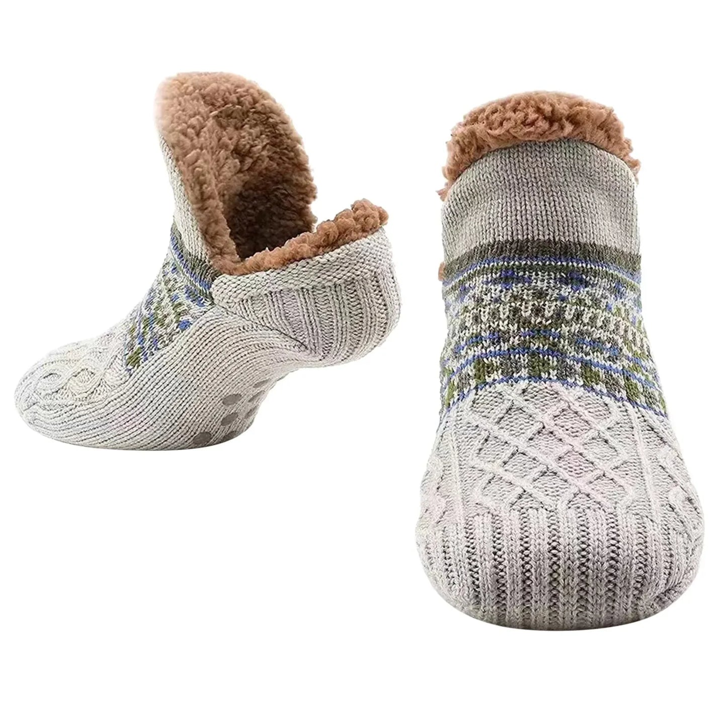 Ecoparty Fall and Winter Non-slip Warm Floor Socks for Home