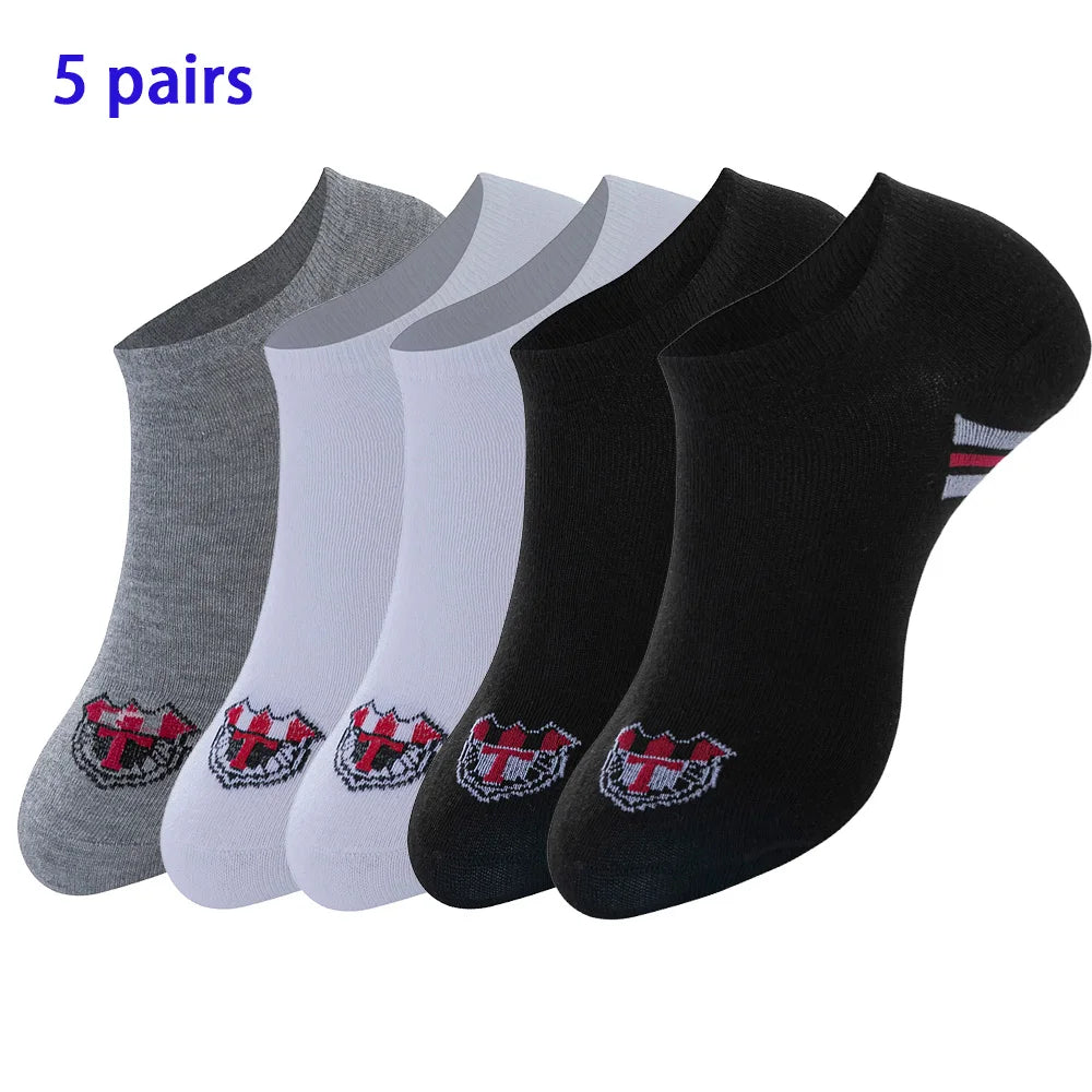 8 Pairs Women/Men Boat Socks Invisible Low Cut Non-slip Casual Breathable