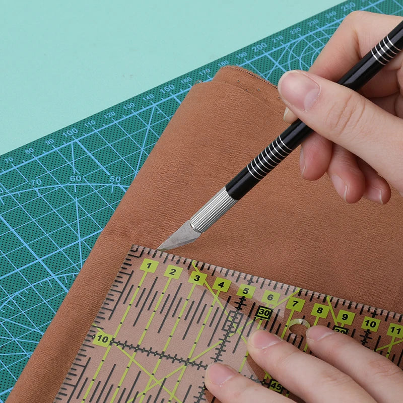 KRABALL Rotary Cutter for Leather and Fabric DIY Projects Ergonomic Roller Knife for Sewing Quilting and Crafting