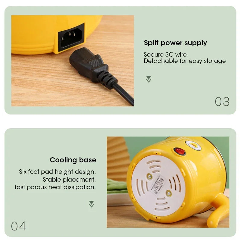 1.8L 220V Mini Multifunctional Electric Hot Pot for Dorms